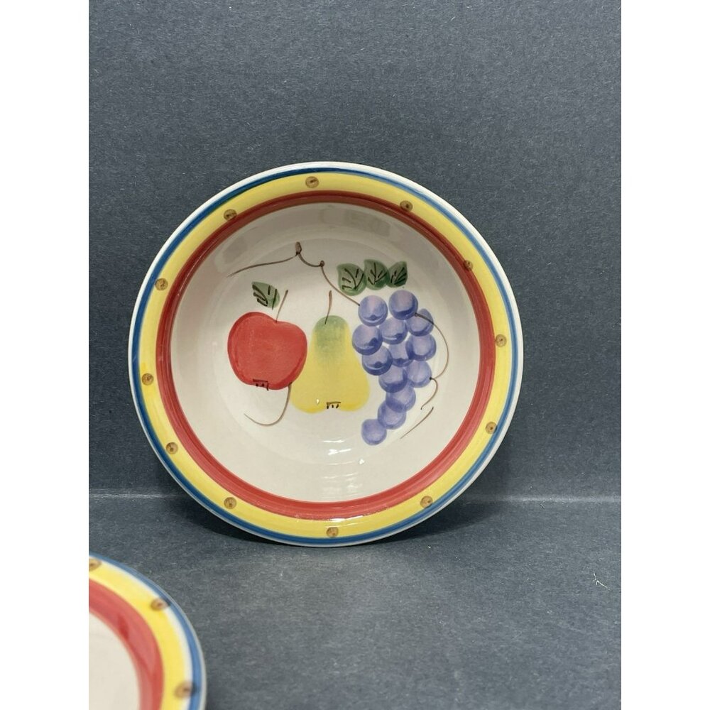 Philippe Richard Fruita Mista Soup Cereal Bowl Set Of 2